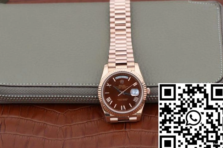 EW Rolex Dial Date Factory 40mm 228235 Brown Day 0123